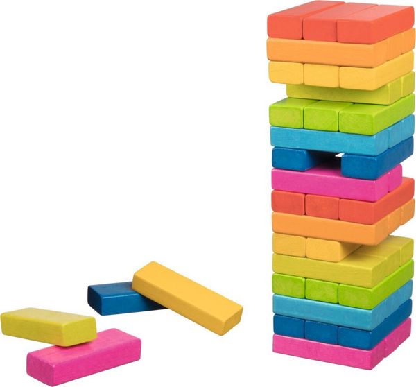 Produktbild: Geschicklichkeitsspiel Wackelturm Regenbogen
