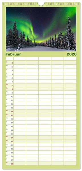 Produktbild: Familienplaner 2026 - Wild, Wild Places mit 5 Spalten (Wandkalender, 21 x 45 cm) CALVENDO