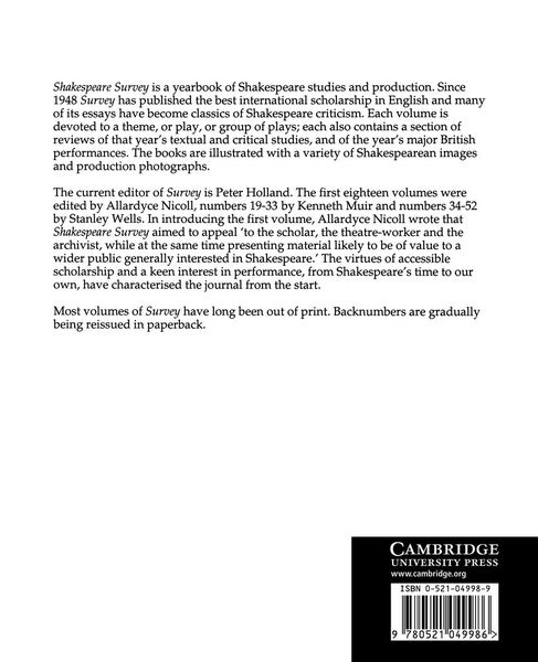 Produktbild: Shakespeare Survey