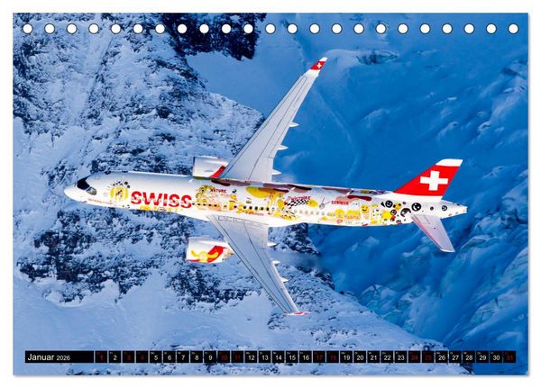 Produktbild: Faszination Fliegerei (Tischkalender 2026 DIN A5 quer), CALVENDO Monatskalender