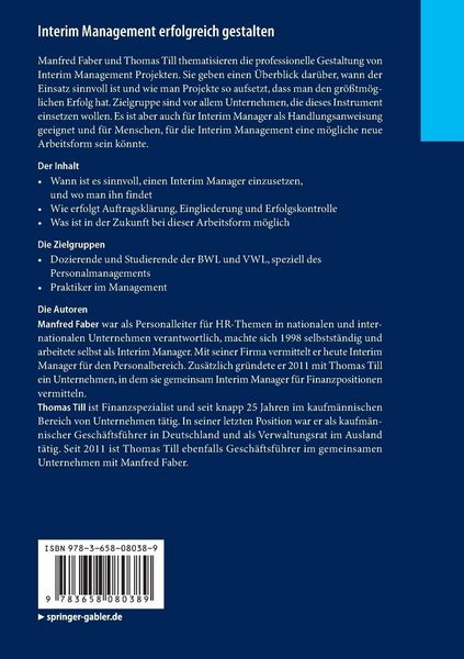 Produktbild: Interim Management erfolgreich gestalten