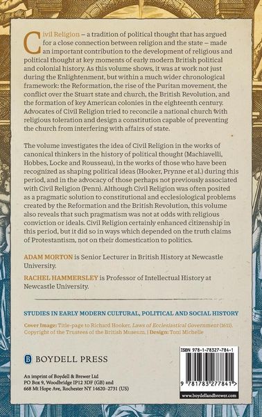 Produktbild: Civil Religion in the Early Modern Anglophone World, 1550-1700