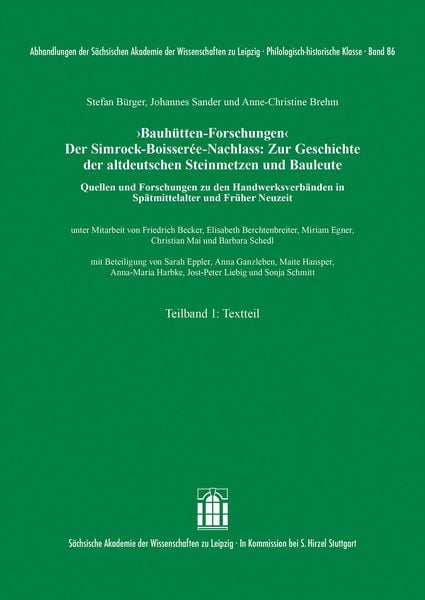 Produktbild: &sbquo;Bauh&uuml;tten-Forschungen&lsquo;. Der Simrock-Boisser&eacute;e-Nachlass