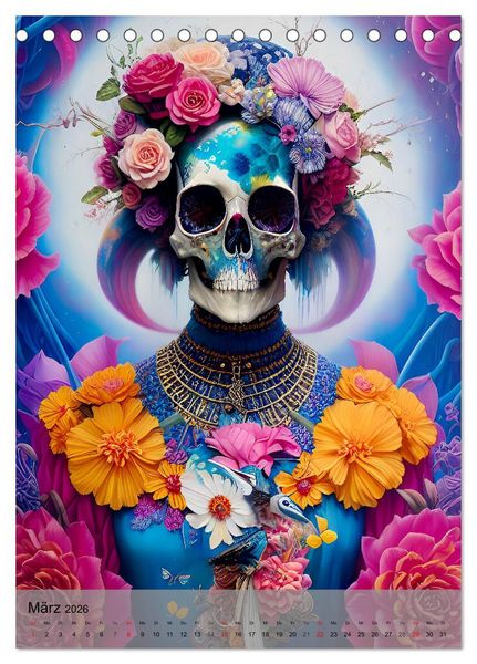Produktbild: Beautiful Death (Tischkalender 2026 DIN A5 hoch), CALVENDO Monatskalender