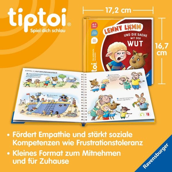 Produktbild: Tiptoi&reg; Bildergeschichten &uuml;ber den Umgang mit Gef&uuml;hlen - Lenny Lamm und die Sache mit der Wut