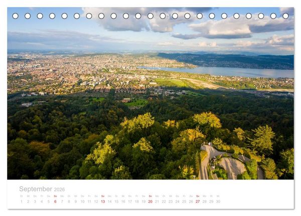 Produktbild: Z &Uuml; R I C H Impressionen (Tischkalender 2026 DIN A5 quer), CALVENDO Monatskalender