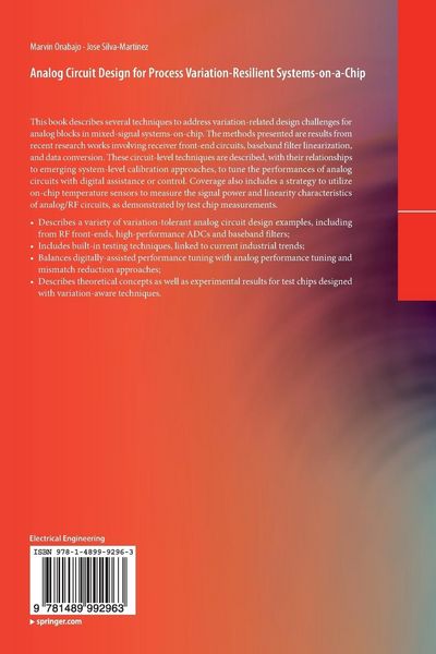 Produktbild: Analog Circuit Design for Process Variation-Resilient Systems-on-a-Chip