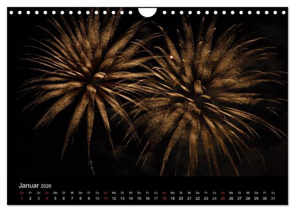 Produktbild: Feuerwerk (Wandkalender 2026 DIN A4 quer), CALVENDO Monatskalender