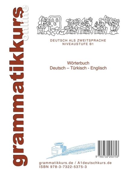 Produktbild: W&ouml;rterbuch Deutsch - T&uuml;rkisch - Englisch Niveau B1