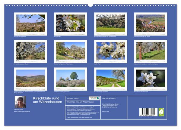 Produktbild: Kirschbl&uuml;te rund um Witzenhausen (hochwertiger Premium Wandkalender 2026 DIN A2 quer), Kunstdruck in Hochglanz