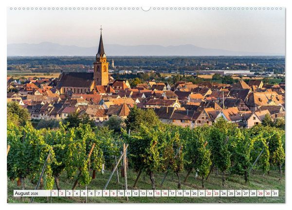 Produktbild: Die Els&auml;sser Weinstra&szlig;e (Wandkalender 2026 DIN A2 quer), CALVENDO Monatskalender