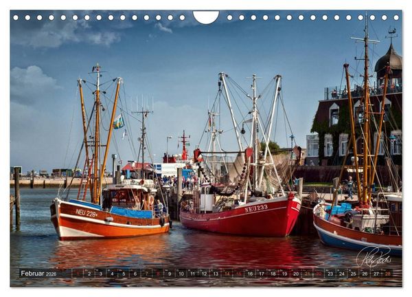Produktbild: Ostfriesland, die alten H&auml;fen - Greetsiel, Neuharlingersiel, Carolinensiel (Wandkalender 2026 DIN A4 quer), CALVENDO Monatskalender