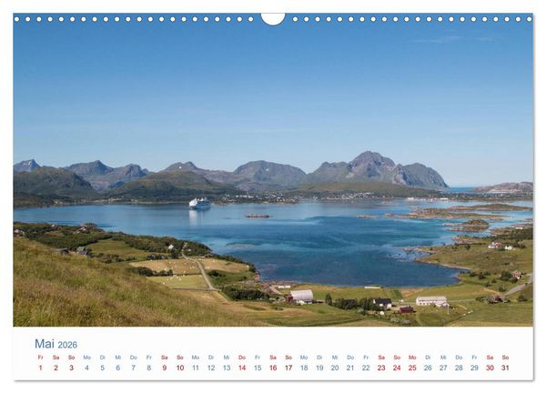 Produktbild: Nordkapp - Norwegens K&uuml;stenlandschaft (Wandkalender 2026 DIN A3 quer), CALVENDO Monatskalender