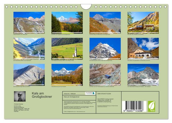 Produktbild: Kals am Gro&szlig;glockner (Wandkalender 2026 DIN A4 quer), CALVENDO Monatskalender