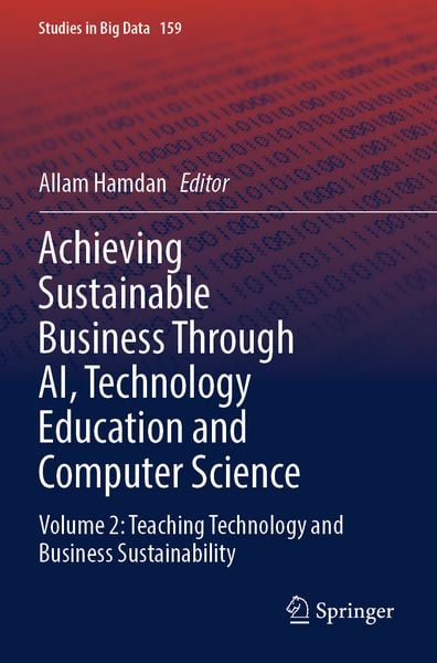 Produktbild: Achieving Sustainable Business Through AI, Technology Education and Computer Science