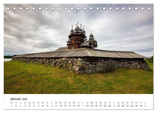 Produktbild: Russlands Norden 2026 (Tischkalender 2026 DIN A5 quer), CALVENDO Monatskalender