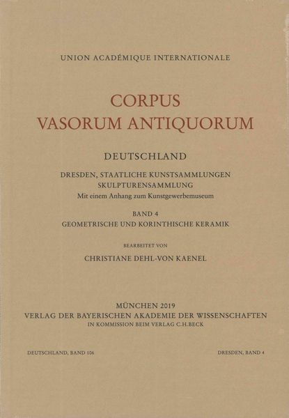 Produktbild: Corpus Vasorum Antiquorum Deutschland Bd. 106: Dresden Band 4