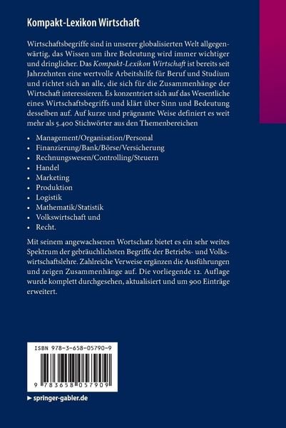 Produktbild: Kompakt-Lexikon Wirtschaft