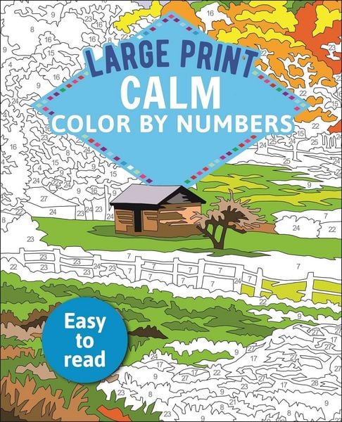 Large Print Calm Color by Numbers, Taschenbuch von David Woodroffe, Arcturus Publishing, 9781839406652