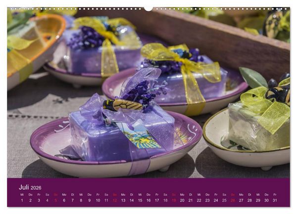 Produktbild: March&eacute; Provencal - M&auml;rkte der Provence (hochwertiger Premium Wandkalender 2026 DIN A2 quer), Kunstdruck in Hochglanz
