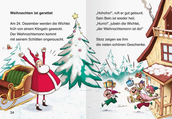 Produktbild: Leserabe 1. Lesestufe - Wichtel Wolle rettet Weihnachten