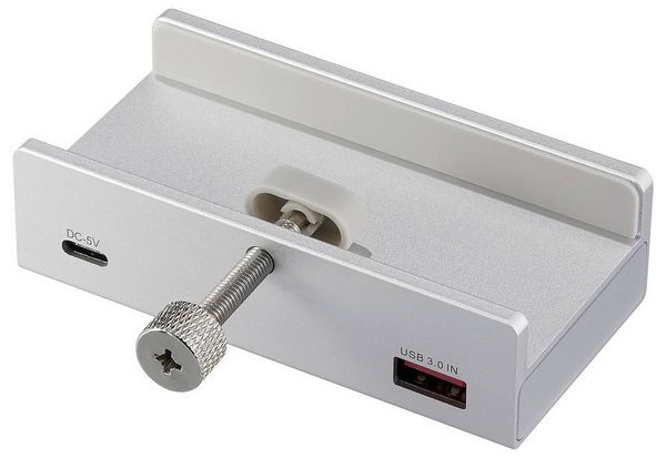 Produktbild: Renkforce RF-6690354 USB-Hub 3+1 Port USB-A, USB-C&reg; USB 3.1 Gen1 5 GBit/s mit Aluminiumgeh&auml;use Silber RF-ACHB-350