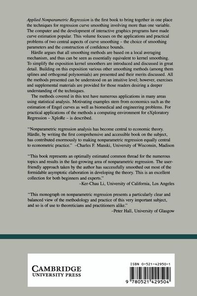 Produktbild: Applied Nonparametric Regression