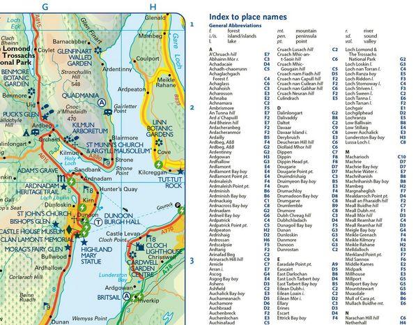 Produktbild: Arran, Bute and Kintyre Pocket Map