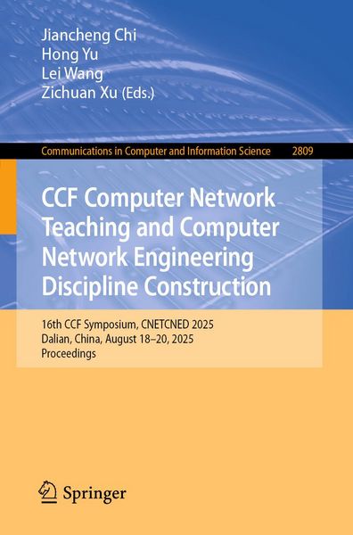 Produktbild: CCF Computer Network Teaching and Computer Network Engineering Discipline Construction