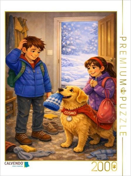 CALVENDO Puzzle Das Morgenchaos | 2000 Teile Lege-Größe 90 × 67 cm Foto-Puzzle für glückliche Stunden