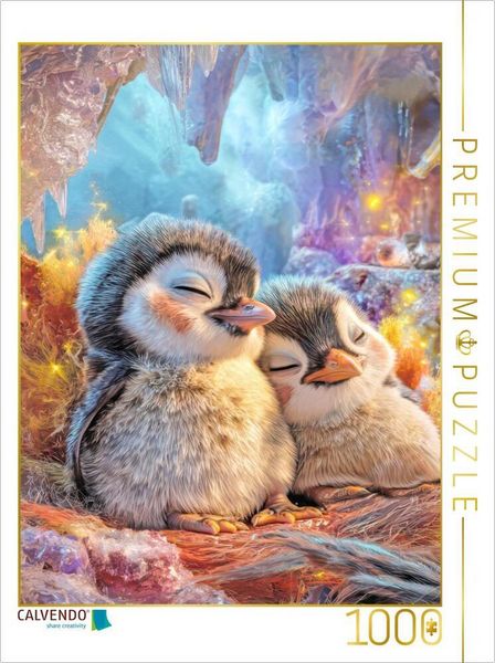 CALVENDO Puzzle Drollige Pinguine | 1000 Teile Lege-Größe 64x48cm Foto-Puzzle für glückliche Stunden