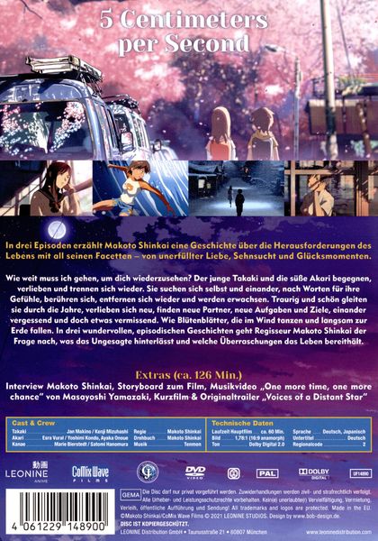 Produktbild: 5 Centimeters per second