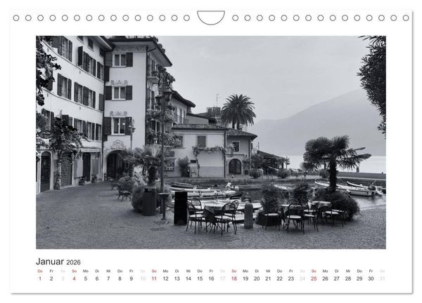Produktbild: Limone sul Garda schwarzwei&szlig; (Wandkalender 2026 DIN A4 quer), CALVENDO Monatskalender