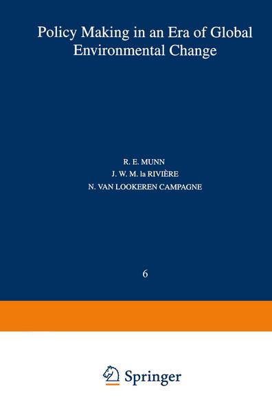 Produktbild: Policy Making in an Era of Global Environmental Change