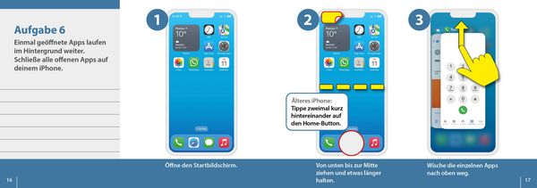 Produktbild: Meine Smartphone-Anleitung f&uuml;r iOS / iPhone&nbsp;&ndash; Smartphonekurs f&uuml;r Senioren (Kursbuch Version iPhone) &ndash; Das Kursbuch f&uuml;r Apple iPhones / iOS