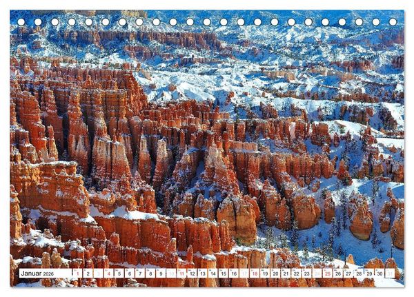 Produktbild: Naturwunder aus Stein im Westen der USA (Tischkalender 2026 DIN A5 quer), CALVENDO Monatskalender