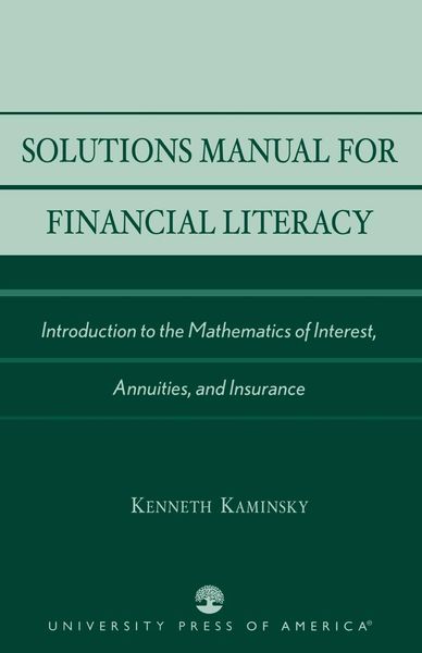 Produktbild: Solutions Manual for Financial Literacy