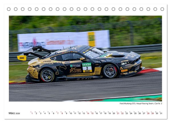 Produktbild: Wilde Mustangs am N&uuml;rburgring (Tischkalender 2026 DIN A5 quer), CALVENDO Monatskalender