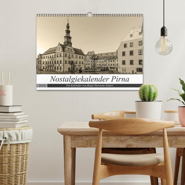Produktbild: Nostalgiekalender Pirna (Wandkalender 2026 DIN A3 quer), CALVENDO Monatskalender