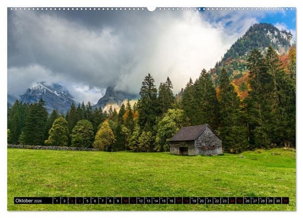 Produktbild: Alpen - Schweiz und Vorarlberg (Wandkalender 2026 DIN A2 quer), CALVENDO Monatskalender