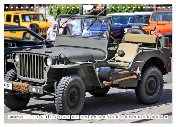 Produktbild: Willys Jeep im Detail vom Frankfurter Taxifahrer Petrus Bodenstaff (Wandkalender 2025 DIN A4 quer), CALVENDO Monatskalender