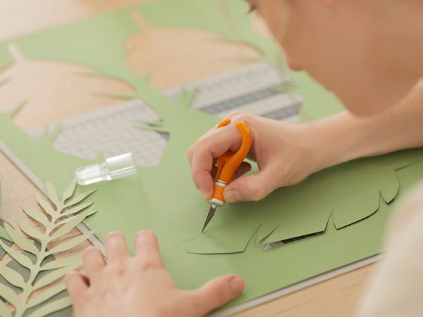 Produktbild: Fiskars Drehbastelmesser Finger - Drehbastelmesser mit Softgrip&trade;