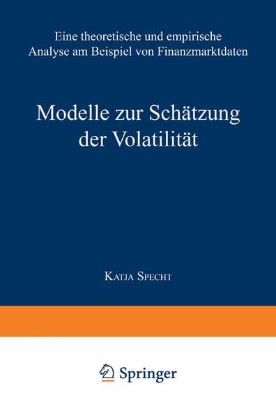 Produktbild: Modelle zur Sch&auml;tzung der Volatilit&auml;t