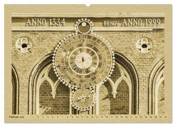 Produktbild: Riga &ndash; Ein Kalender im Zeitungsstil (hochwertiger Premium Wandkalender 2026 DIN A2 quer), Kunstdruck in Hochglanz