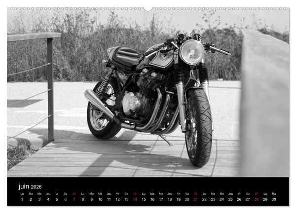 Produktbild: Une moto de caract&egrave;re (Calendrier mural 2026 DIN A2 vertical) calendrier de bureau