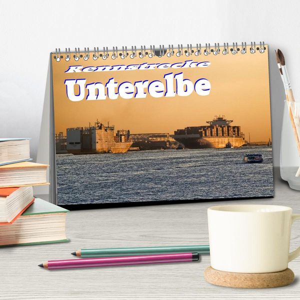 Produktbild: Rennstrecke Unterelbe (Tischkalender 2026 DIN A5 quer), CALVENDO Monatskalender