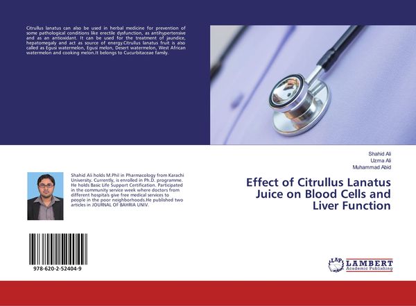 Produktbild: Effect of Citrullus Lanatus Juice on Blood Cells and Liver Function