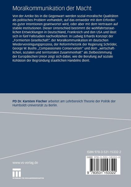 Produktbild: Moralkommunikation der Macht