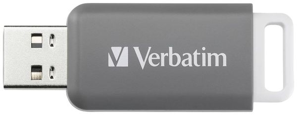 Verbatim V DataBar USB 2.0 Drive USB-Stick 128GB Grau 49456 USB 2.0