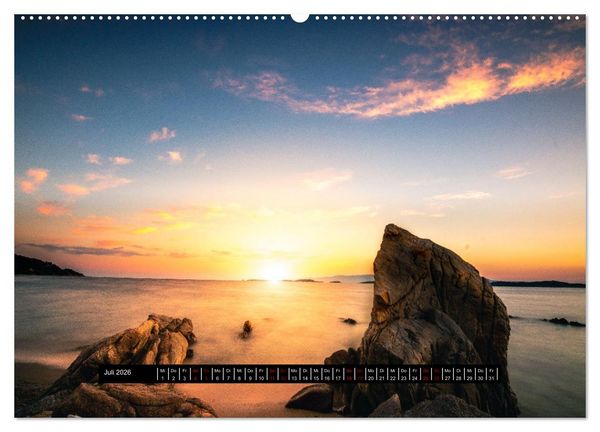 Produktbild: Urlaub Pur, 12 Str&auml;nde aus 12 L&auml;ndern (Wandkalender 2026 DIN A2 quer), CALVENDO Monatskalender
